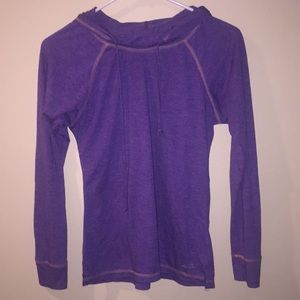 Purple athletic sweater